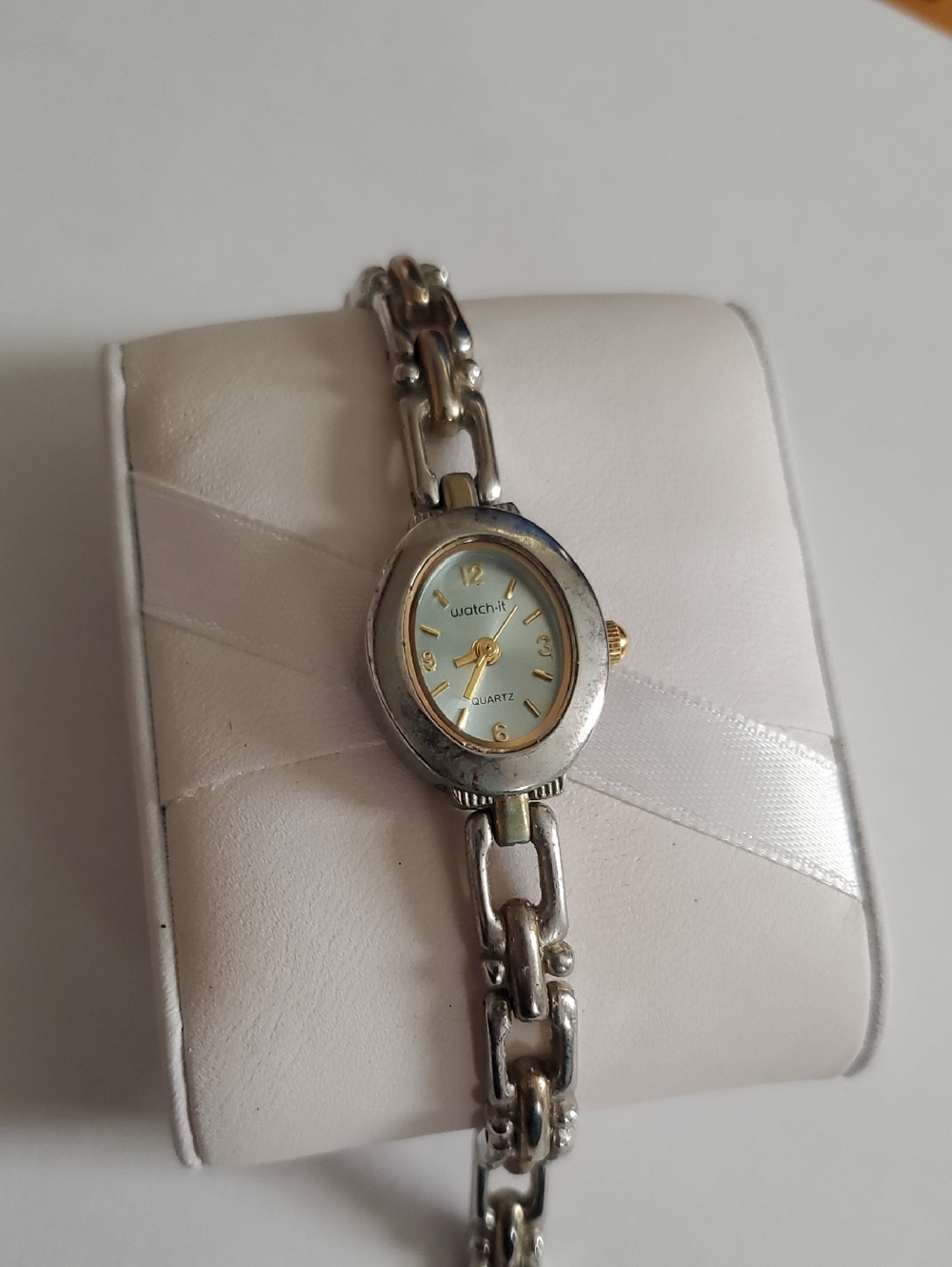 Watch-It Two Tone Light Blue Dial Women’s Quartz Watch